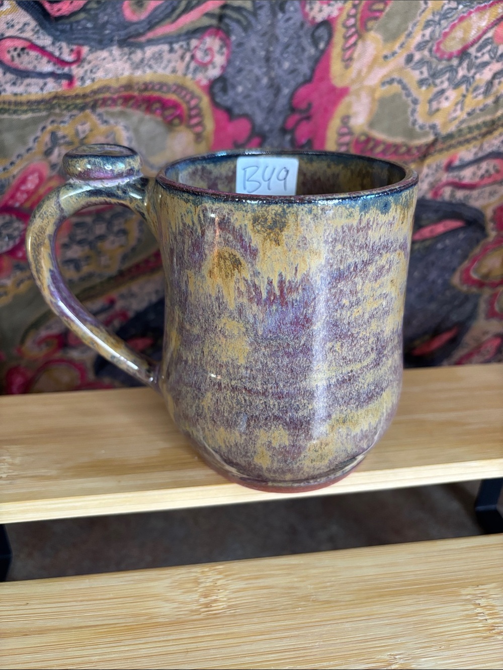 Rhodonite mug with gem B49